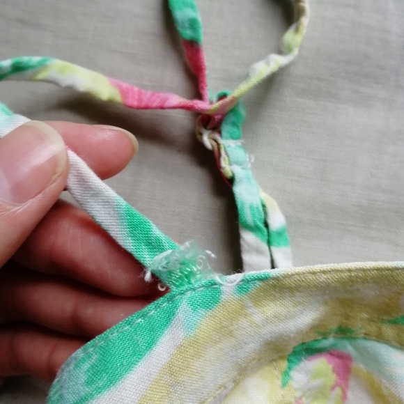 AMERICAN EAGLE Bright Tropical Botanical Print Crop Top XXS AE - Picture 6 of 6